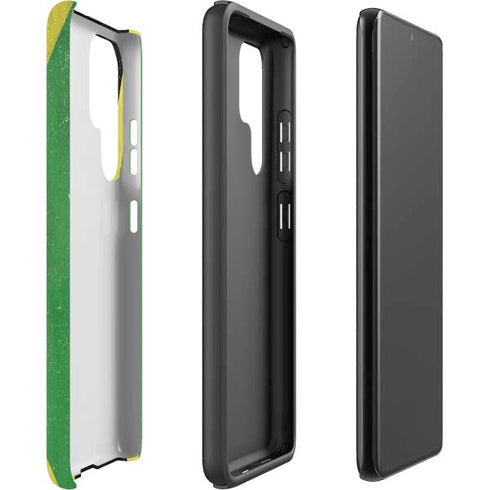 Jamaica Flag Distressed Galaxy S22 Ultra Pro Case